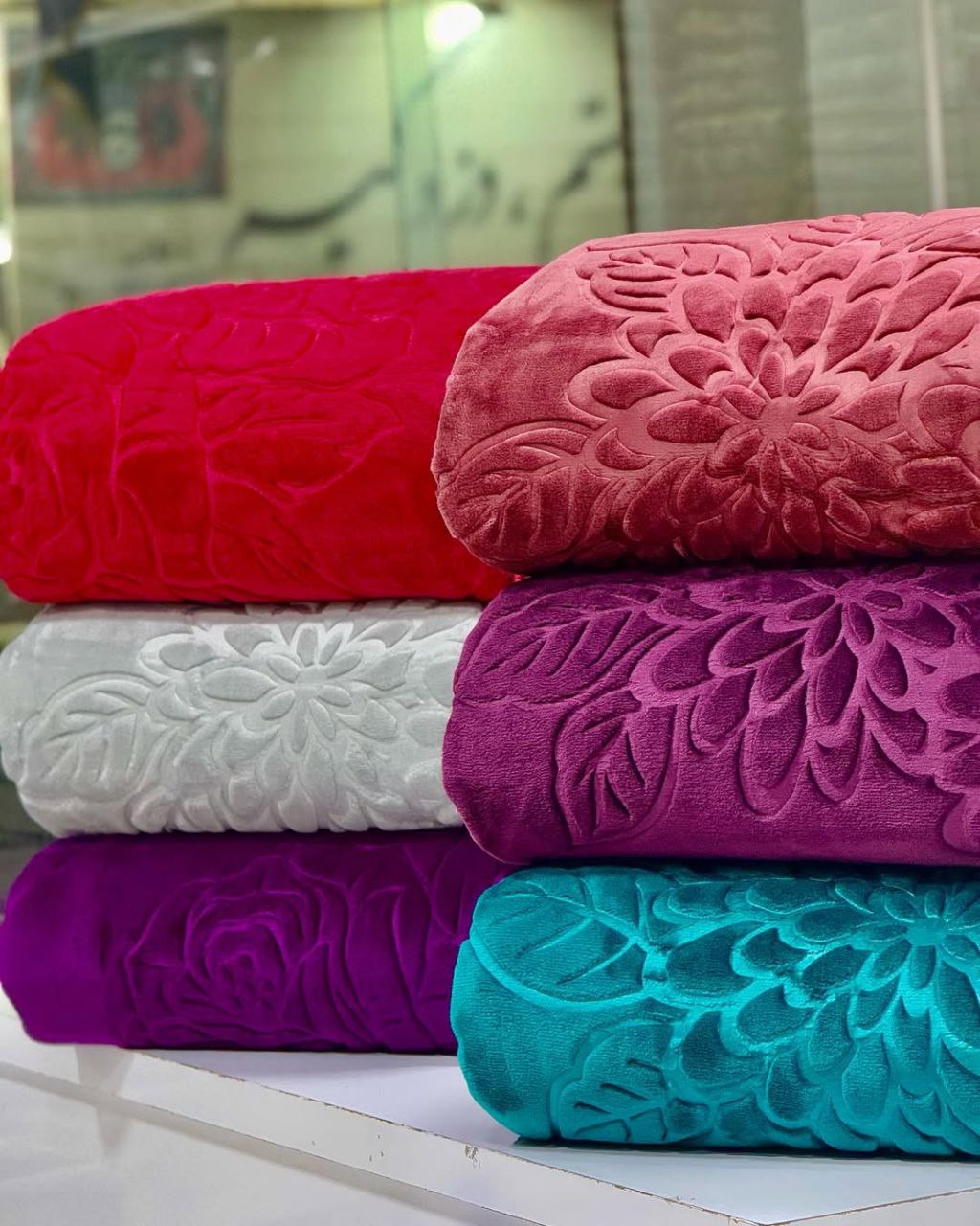 پتو گلبافت تک نفره دونفره