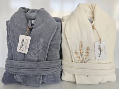 حوله تن پوش گلدوزی سنبل سافت کوتون